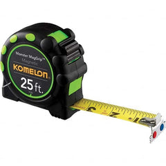 Komelon - 25' x 1" Yellow Blade Tape Measure - All Tool & Supply