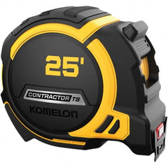 Komelon - 25' x 1-1/4" Hi-Vis Yellow/White Blade Tape Measure - All Tool & Supply