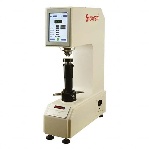 Starrett - Bench Top Hardness Testers Scale Type: Rockwell; Rockwell Superficial Minimum Hardness: 1 HRC - All Tool & Supply