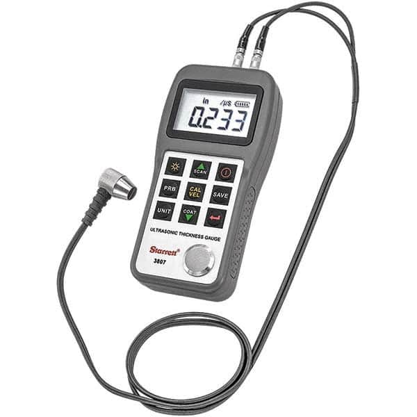 Starrett - Electronic Thickness Gages Minimum Measurement (Decimal Inch): 0.0000 Maximum Measurement (Inch): 3-1/2 - All Tool & Supply