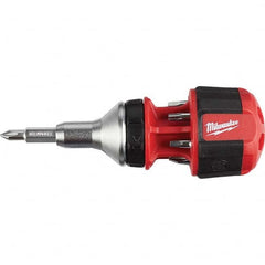 Milwaukee Tool - Bit Screwdrivers Type: Multi-Bit Screwdriver Tip Type: Philips; Slotted; Square; Torx - All Tool & Supply