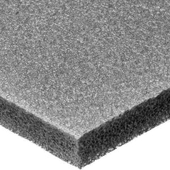 Closed Cell Polyethylene Foam: 2″ Thick, 48″ Wide, 48″ Long, Gray Plain Backing