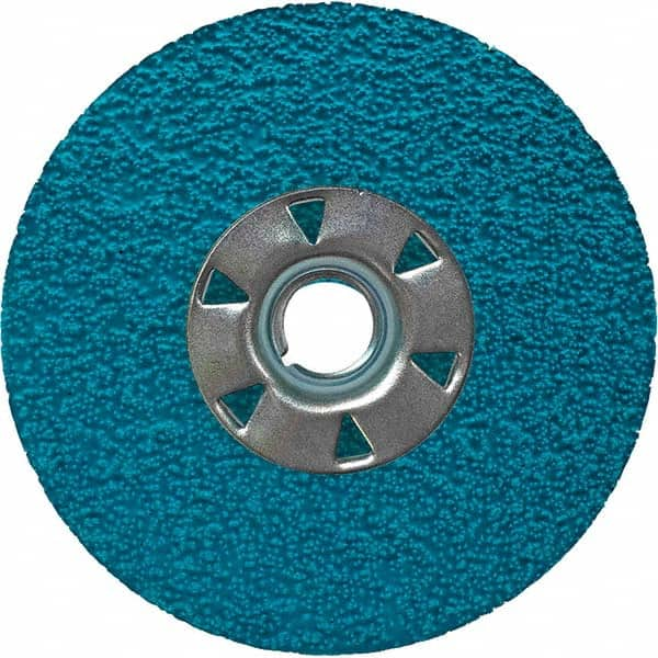 VSM - 4-1/2" Diam, 7/8" Hole, 36 Grit Ceramic Fiber Disc - All Tool & Supply