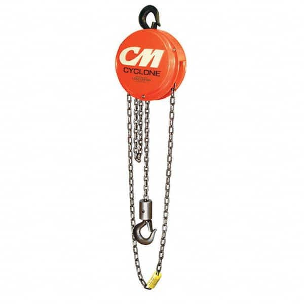 Cyclone - 1,000 Lb Capacity, 20' Lift Height, Chain Manual Hoist - All Tool & Supply