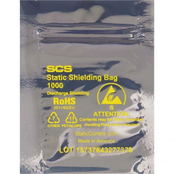 Value Collection - Pack of (100) 6 x 8" 3 mil Anti-Static Poly Bags - All Tool & Supply