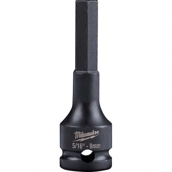 Milwaukee Tool - Impact Hex & Torx Bit Sockets Drive Size (Inch): 3/8 Hex Size (mm): 8.0 - All Tool & Supply