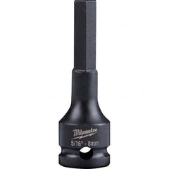 Milwaukee Tool - Impact Hex & Torx Bit Sockets Drive Size (Inch): 3/8 Hex Size (mm): 8.0 - All Tool & Supply