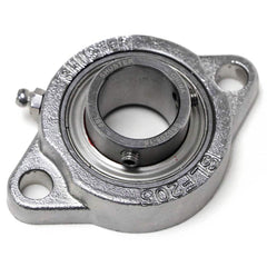 Shuster - SSBSLF205-16, 1" ID, 64mm OAL x 3-3/4" OAH, 2-Bolt Flange Bearing - Exact Industrial Supply