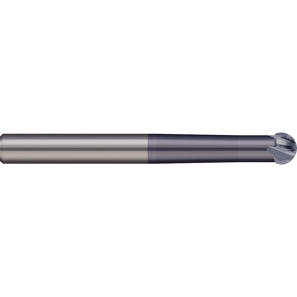 Micro 100 - 8mm Diam 220° Wrap Angle 5.4mm LOC 2-Flute AlTiN Finish Undercut End Mill - Exact Industrial Supply