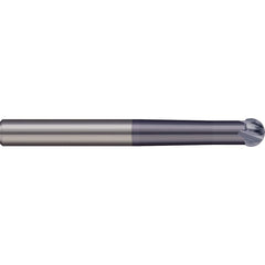 Micro 100 - 8mm Diam 220° Wrap Angle 5.4mm LOC 3-Flute AlTiN Finish Undercut End Mill - Exact Industrial Supply