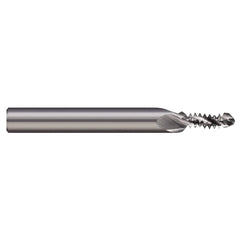 Harvey Tool - Combination Drill & Thread Mill; Thread Size: 4-40 ; Material: Solid Carbide ; Length of Cut (Inch): 0.2513 ; Included Angle A: 90 ; Drill Point Angle: 130 ; Shank Diameter (Decimal Inch): 0.1250 - Exact Industrial Supply