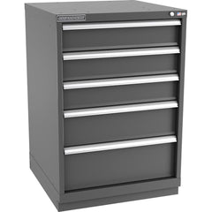 Champion Tool Storage - Modular Storage Cabinets; Type: Counter-Height Standard Width Drawer Cabinet ; Number of Drawers: 5.000 ; Height (Inch): 41-3/4 ; Width (Inch): 28-1/4 ; Depth (Inch): 28-1/2 ; Color: Dark Gray - Exact Industrial Supply