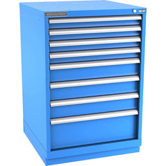 Champion Tool Storage - Modular Storage Cabinets; Type: Counter-Height Standard Width Drawer Cabinet ; Number of Drawers: 8.000 ; Height (Inch): 41-3/4 ; Width (Inch): 28-1/4 ; Depth (Inch): 28-1/2 ; Color: Bright Blue - Exact Industrial Supply