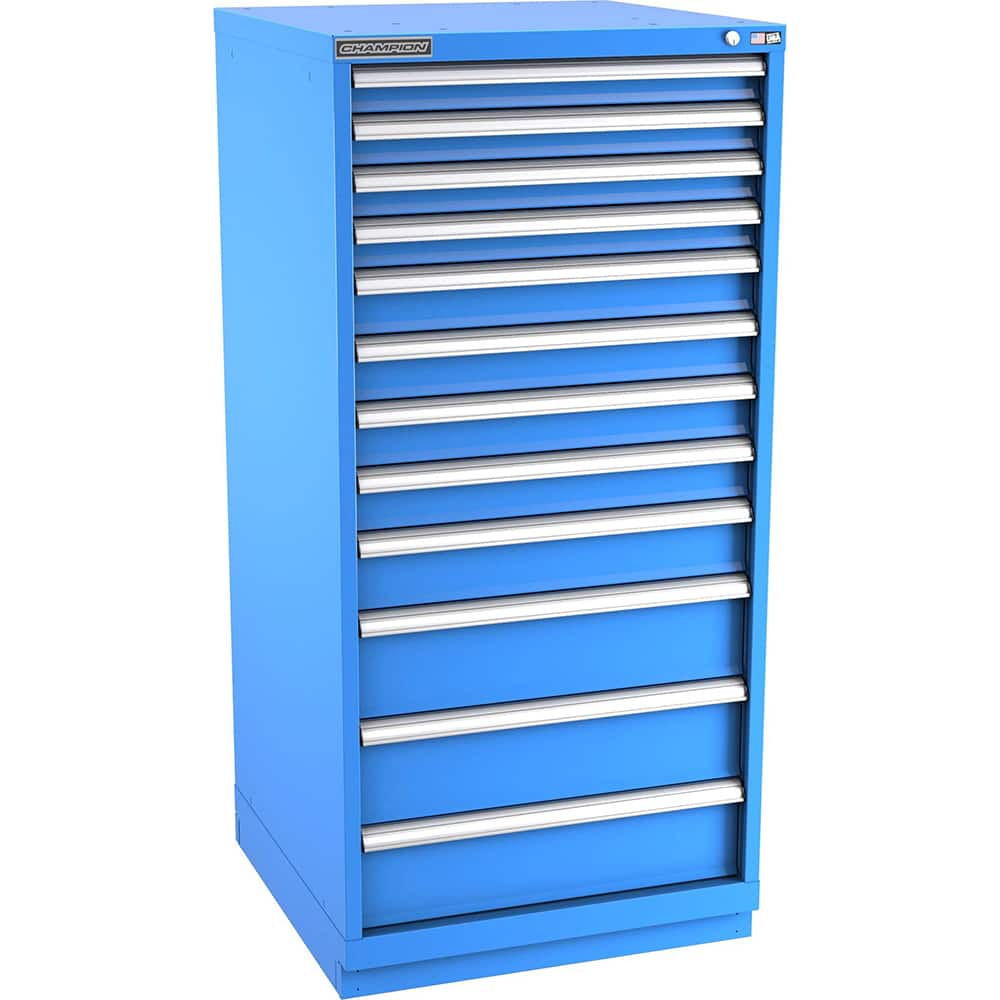 Storage Cabinet: 28-1/4″ Wide, 28-1/2″ Deep, 59-1/2″ High 440 lb Capacity, 12 Drawer