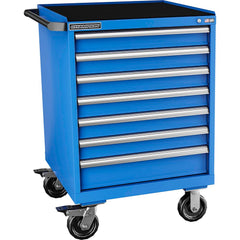 Champion Tool Storage - Mobile Work Centers; Type: Standard Depth Retainer Top Cabinet ; Load Capacity (Lb.): 440.000 ; Number of Drawers: 7 ; Width (Inch): 28-1/4 ; Depth (Inch): 28-1/2 ; Height (Inch): 43-1/4 - Exact Industrial Supply