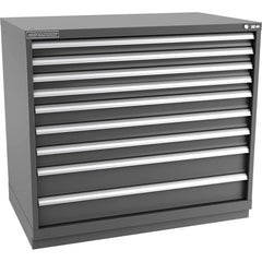 Champion Tool Storage - Modular Storage Cabinets; Type: Counter-Height Extra Width Drawer Cabinet ; Number of Drawers: 9.000 ; Height (Inch): 41-3/4 ; Width (Inch): 47 ; Depth (Inch): 28-1/2 ; Color: Dark Gray - Exact Industrial Supply