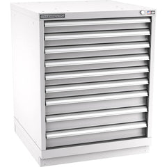 Champion Tool Storage - Modular Storage Cabinets; Type: Bench-Height Standard Width Drawer Cabinet ; Number of Drawers: 9.000 ; Height (Inch): 35-7/8 ; Width (Inch): 28-1/4 ; Depth (Inch): 28-1/2 ; Color: Light Gray - Exact Industrial Supply