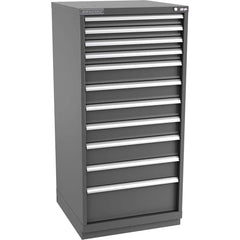 Champion Tool Storage - Modular Storage Cabinets; Type: Eye-Level Standard Width Drawer Cabinet ; Number of Drawers: 11.000 ; Height (Inch): 59-1/2 ; Width (Inch): 28-1/4 ; Depth (Inch): 28-1/2 ; Color: Dark Gray - Exact Industrial Supply