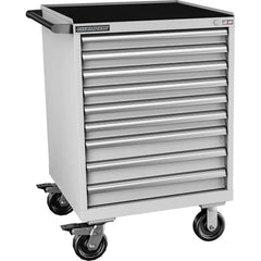 Champion Tool Storage - Mobile Work Centers; Type: Standard Depth Retainer Top Cabinet ; Load Capacity (Lb.): 440.000 ; Number of Drawers: 9 ; Width (Inch): 28-1/4 ; Depth (Inch): 28-1/2 ; Height (Inch): 43-1/4 - Exact Industrial Supply