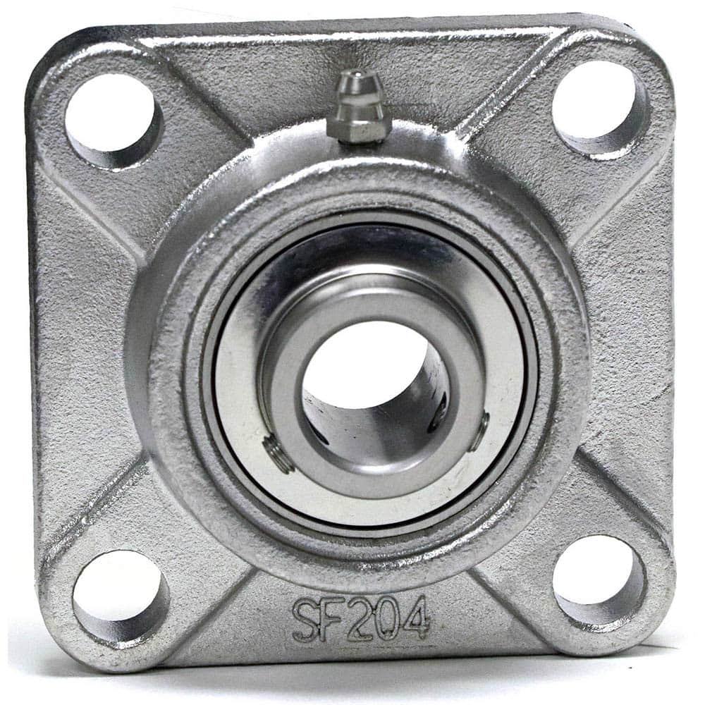 Shuster - SUCSF211-35, 2-3/16" ID, 161.5mm OAL x 161-1/2" OAH, 4-Bolt Flange Bearing - Exact Industrial Supply