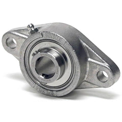 Shuster - SUCSFL209-27, 1-11/16" ID, 106.5mm OAL x 188mm OAH52.2mm Wide, 2-Bolt Flange Bearing - Exact Industrial Supply