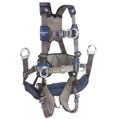 DBI/SALA - Harnesses; Style: Vest; Tower Climbling; Utilities ; Size: Large ; Capacity (Lb.): 420 ; Features: Hybrid Shoulder; Back And Leg Comfort Padding ; Material: Repel? Polyester ; Leg Strap Buckle: Quick-Connect - Exact Industrial Supply