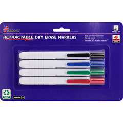 Ability One - Dry Erase Markers & Accessories; Display/Marking Boards Accessory Type: Dry Erase Markers ; For Use With: Dry Erase Boards ; Detailed Product Description: Retractable Chisel Tip Dry Erase Marker ; Color: Black; Blue; Green; Red - Exact Industrial Supply