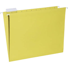 Ability One - File Folders, Expansion Folders & Hanging Files; Folder/File Type: Hanging File Folder ; Color: Yellow ; Index Tabs: Yes ; Tab Cut Location: 1/5 ; File Size: Letter ; Size: 8-1/2 x 11 - Exact Industrial Supply