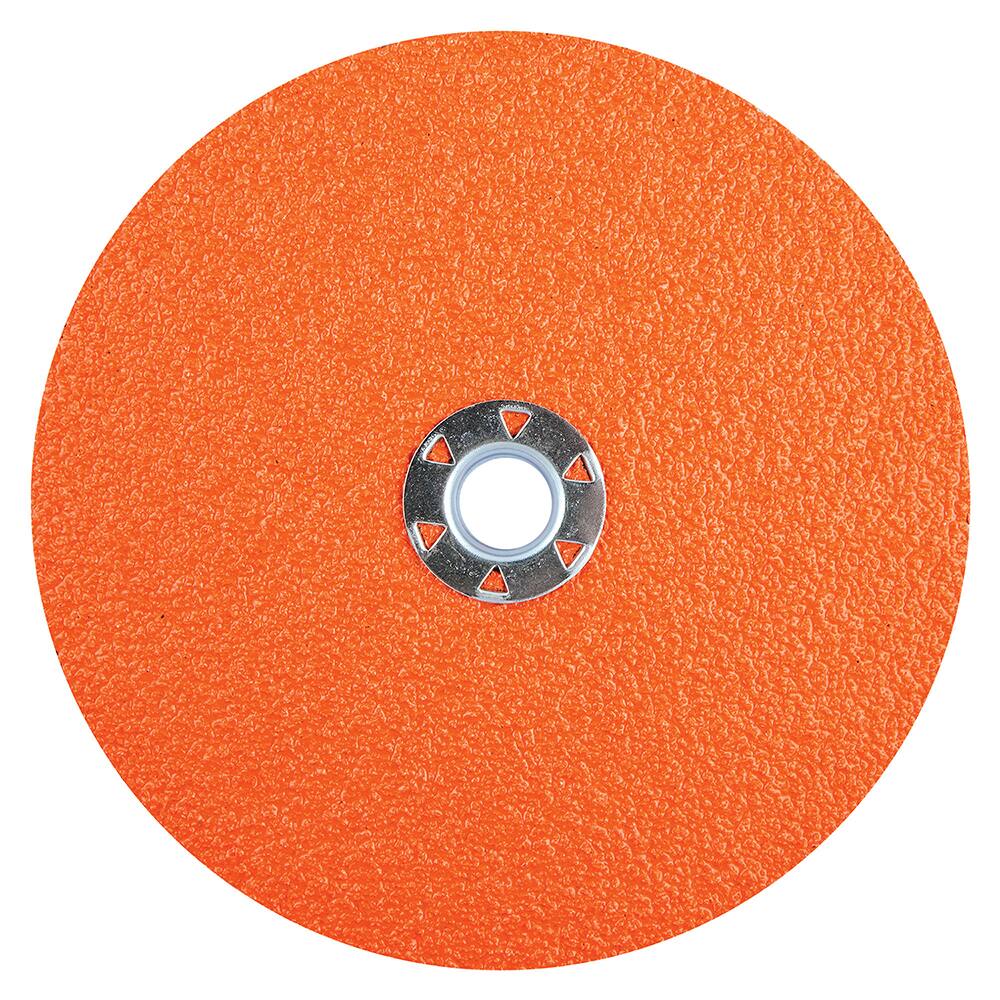 Norton - 7" Diam, 5/8-11 Hole, 36 Grit Ceramic Alumina Fiber Disc - Exact Industrial Supply