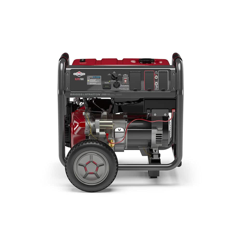 BRIGGS & STRATTON - Portable Power Generators; Fuel Type: Gasoline ; Starting Method: Electric/Recoil ; Wattage: 7000 ; Wattage (kW): 7 ; Run Time Full Load (Hours): 9 ; Run Time Half Load (Hours): 9.50 - Exact Industrial Supply