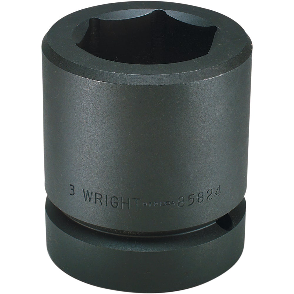 Wright Tool & Forge - Impact Sockets; Drive Size: 2-1/2 ; Size (Inch): 1-3/4 ; Type: Standard ; Style: Impact Socket ; Style: Impact Socket ; Style: Impact Socket - Exact Industrial Supply