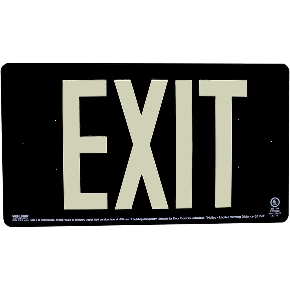 Safe-T-Nose - 9" x 16" Fire & Exit Sign - Exact Industrial Supply