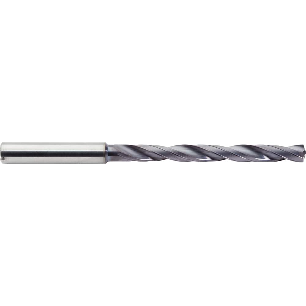 Taper Length Drill Bit: 0.1360″ Dia, 142 ° ALtima Plus Finish, RH Cut, Helical Flute, Straight Shank