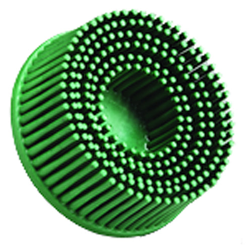 Scotch-Brite Roloc Bristle Disc RD-ZB 50 TR Green 3″ × 5/8″ Tapered - All Tool & Supply