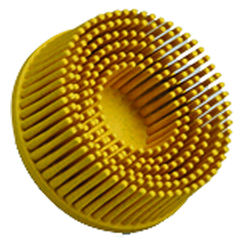 Scotch-Brite Roloc Bristle Disc RD-ZB 80 TR Yellow 3″ × 5/8″ Tapered - All Tool & Supply