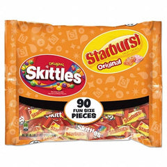 Wrigley's - Snacks, Cookies, Candy & Gum Breakroom Accessory Type: Candy Breakroom Accessory Description: Skittles/Starburst Fun Size, Variety, Individually Wrapped - All Tool & Supply