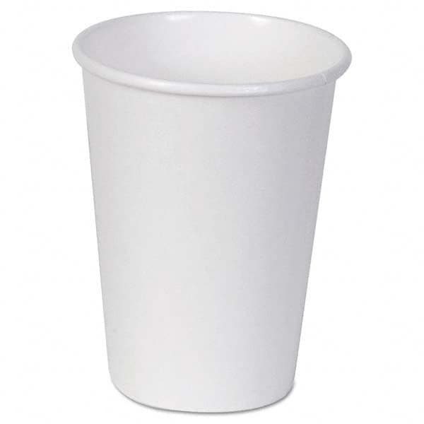 Paper Cups, Hot, 12 oz, White, 50/Bag White