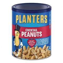 Planters - Snacks, Cookies, Candy & Gum Breakroom Accessory Type: Nuts Breakroom Accessory Description: Cocktail Peanuts, 16 oz Can - All Tool & Supply