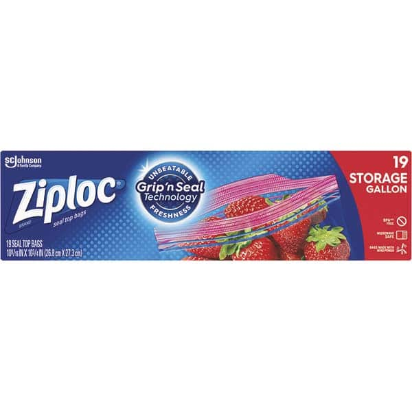 Ziploc - Reclosable Food & Sandwich Bags Volume Capacity: 1 Gal. Width (Inch): 9-3/8 - All Tool & Supply