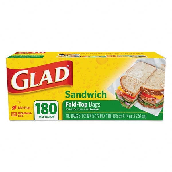 Glad - Reclosable Food & Sandwich Bags Volume Capacity: 1 Gal. Width (Inch): 6-1/2 - All Tool & Supply