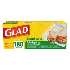 Glad - Reclosable Food & Sandwich Bags Volume Capacity: 1 Gal. Width (Inch): 6-1/2 - All Tool & Supply