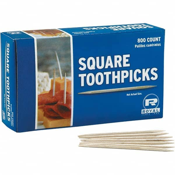 Royal Paper - Toiletries Type: Wood Toothpicks Container Type: Box - All Tool & Supply