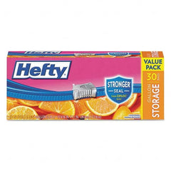 Hefty - Reclosable Food & Sandwich Bags Volume Capacity: 1 Gal. Width (Inch): 2-1/2 - All Tool & Supply