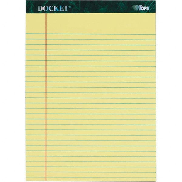 TOPS - Note Pads, Writing Pads & Notebooks Writing Pads & Notebook Type: Writing Pad Size: 8-1/2 x 11-3/4 - All Tool & Supply