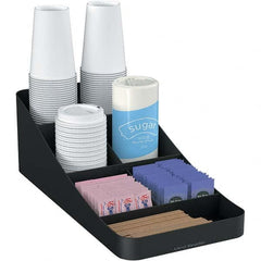 Mind Reader - Condiments & Dispensers Breakroom Accessory Type: Condiment Dispenser Breakroom Accessory Description: Trove Seven-Compartment Coffee Condiment Organizer - All Tool & Supply