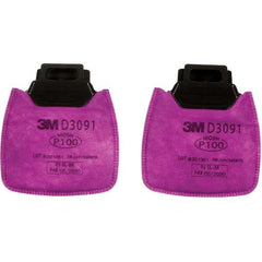 3M - Half & Full Facepiece Cartridges & Filters; Type: Filter ; NIOSH Filter Rating: P100; P100 ; Protection Type: Particulates ; Color Code: Magenta ; Filter Rating: P100 ; Manufacturer's Series: D3091 - Exact Industrial Supply