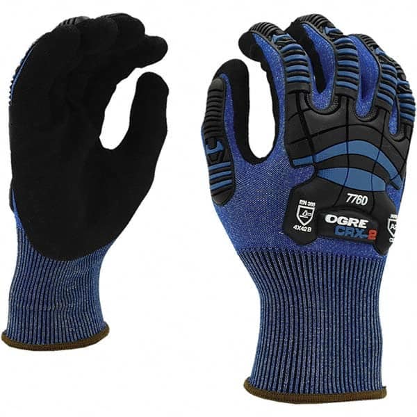 Cordova - Size S (7), ANSI Cut Lvl A2, ANSI Puncture Lvl 3, ANSI Abrasion Lvl 4, Nitrile Coated Cut & Puncture Resistant Gloves - All Tool & Supply