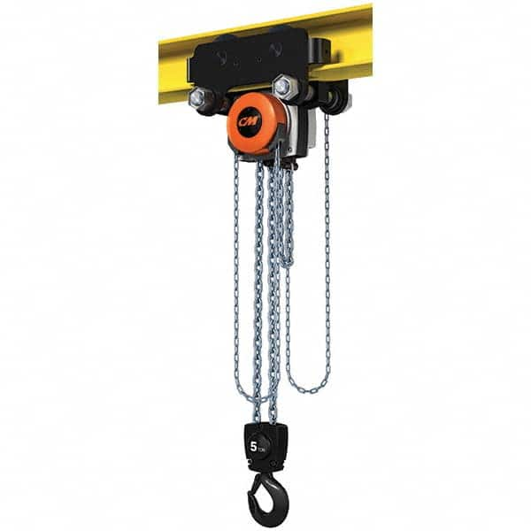 CM - 11,023 Lb Capacity, 20' Lift Height, Manual Chain Hoist - All Tool & Supply