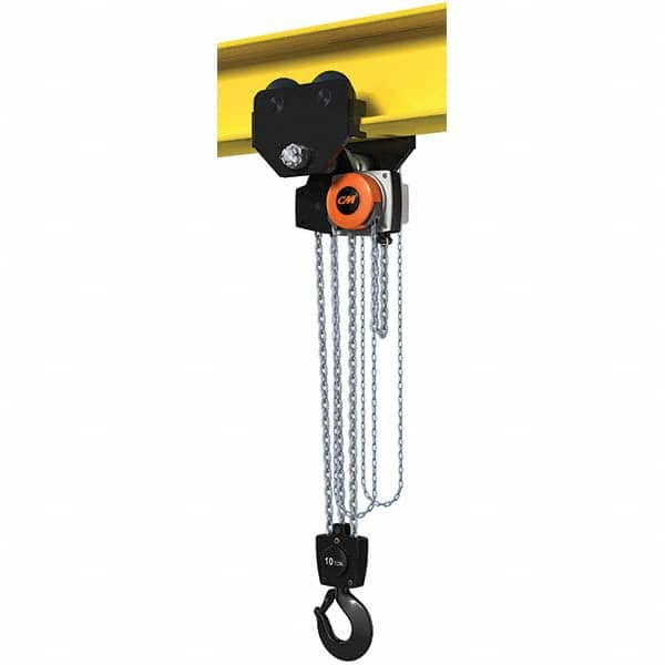 CM - 22,046 Lb Capacity, 10' Lift Height, Manual Chain Hoist - All Tool & Supply