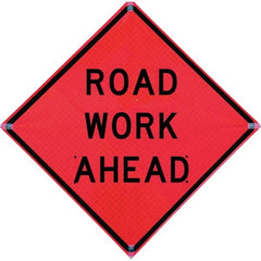 VizCon - "Men Working," 36" Wide x 36" High Vinyl Construction Roadway Sign - All Tool & Supply